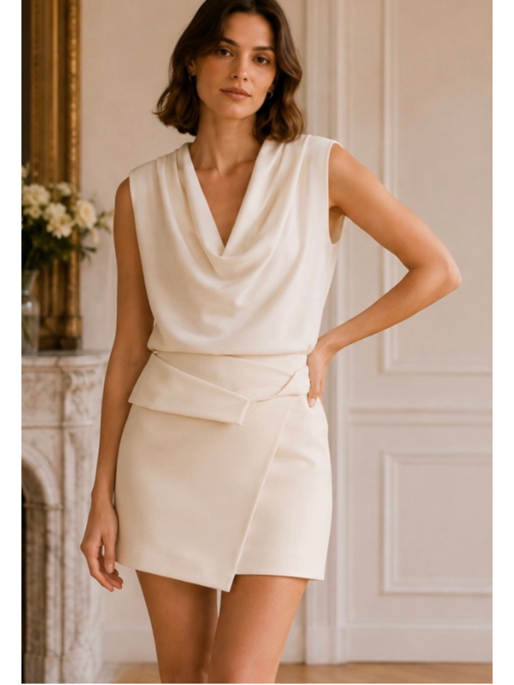 Isabel Marant Mini Skirt, Size 8, Beige NWT!
